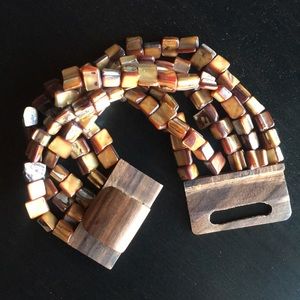 Beautiful brown beaded bracelet